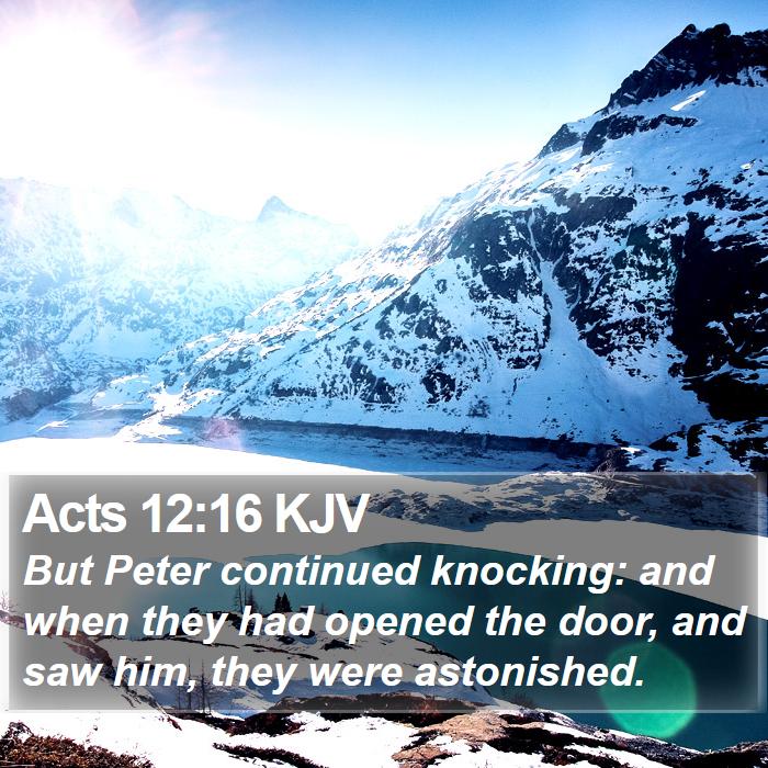 Acts 12:16 KJV Bible Study