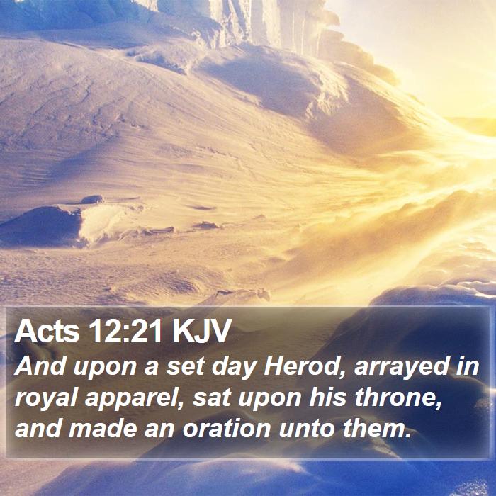 Acts 12:21 KJV Bible Study