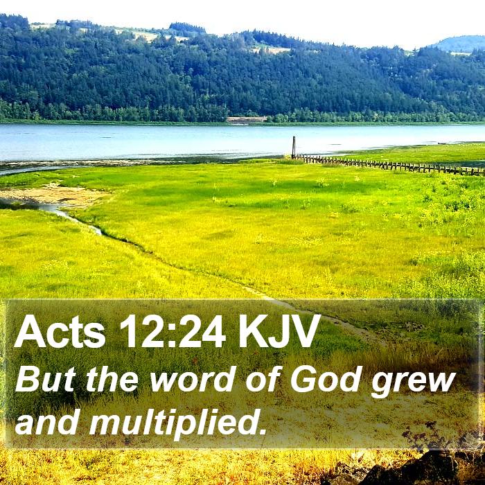 Acts 12:24 KJV Bible Study