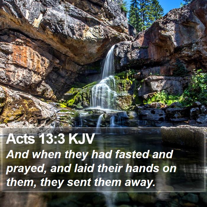 Acts 13:3 KJV Bible Study