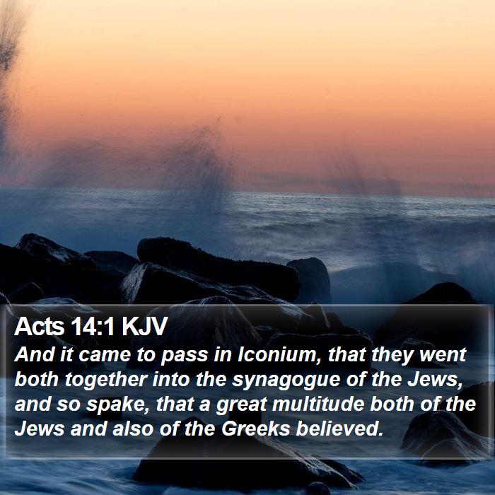 Acts 14:1 KJV Bible Study