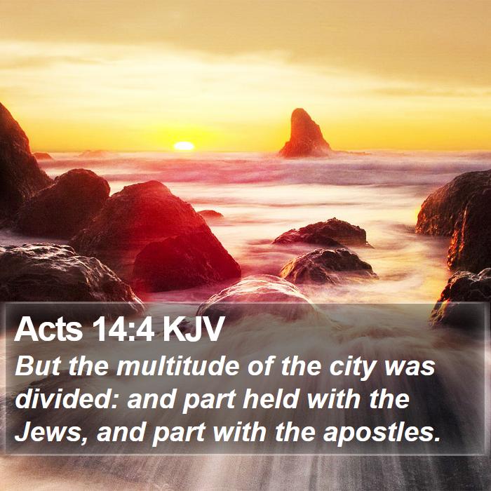 Acts 14:4 KJV Bible Study