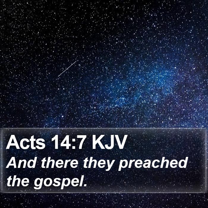 Acts 14:7 KJV Bible Study