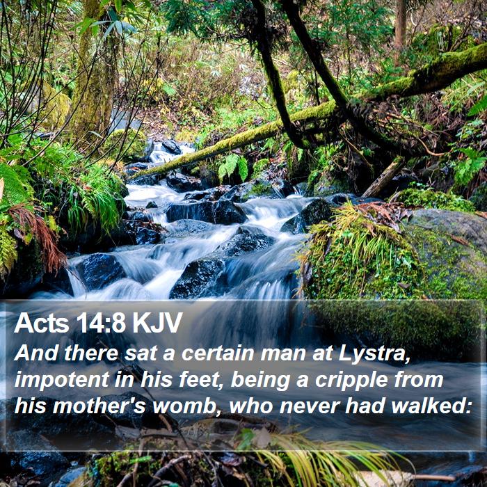 Acts 14:8 KJV Bible Study