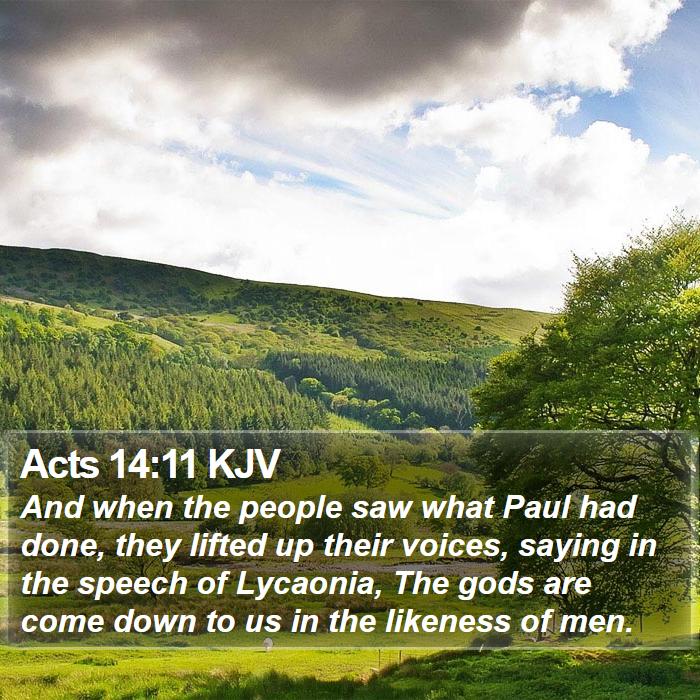 Acts 14:11 KJV Bible Study