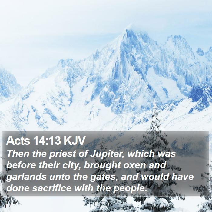 Acts 14:13 KJV Bible Study