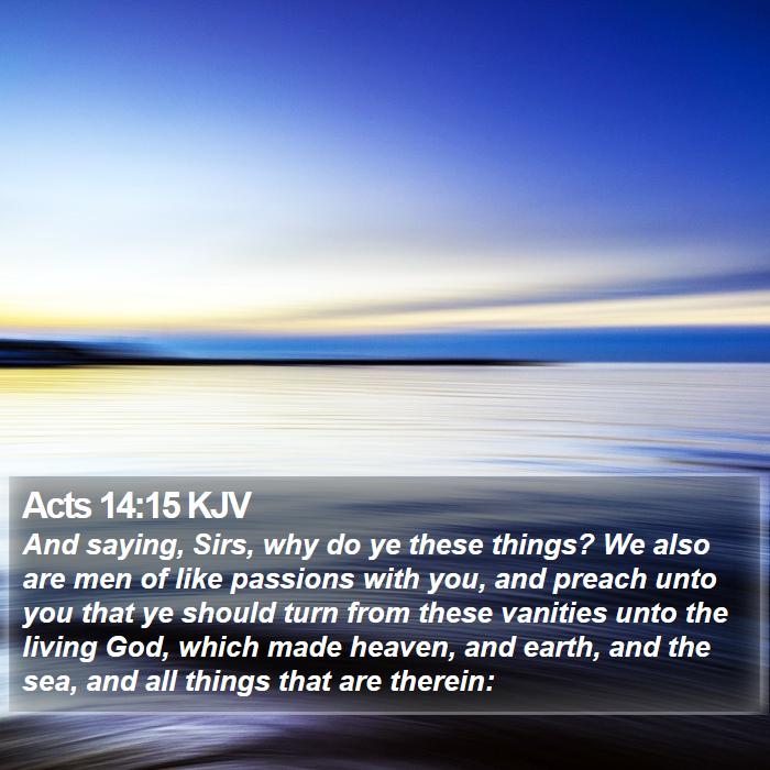 Acts 14:15 KJV Bible Study