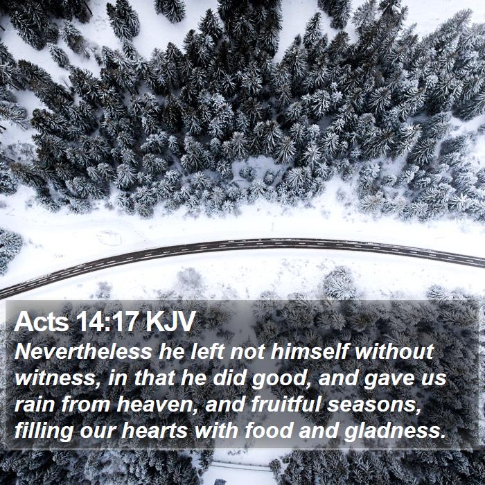 Acts 14:17 KJV Bible Study