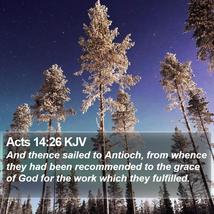 Acts 14:26 KJV Bible Study