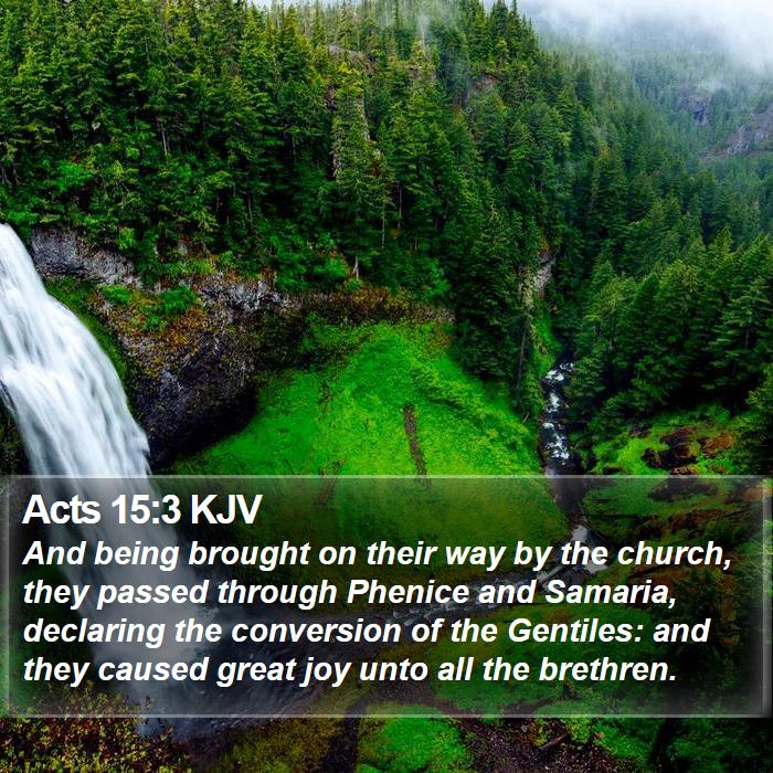 Acts 15:3 KJV Bible Study