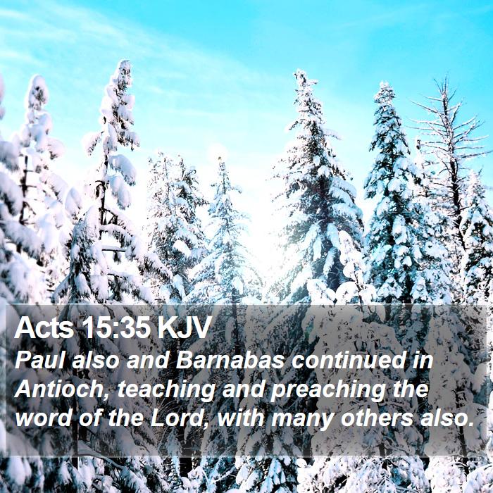 Acts 15:35 KJV Bible Study