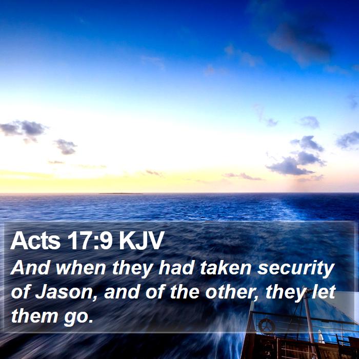 Acts 17:9 KJV Bible Study