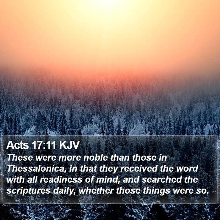 Acts 17:11 KJV Bible Study