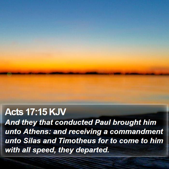 Acts 17:15 KJV Bible Study