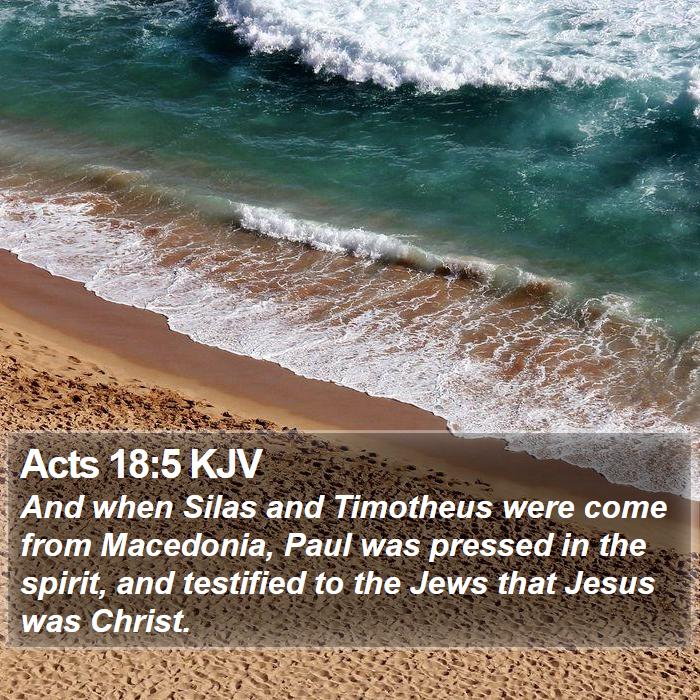 Acts 18:5 KJV Bible Study