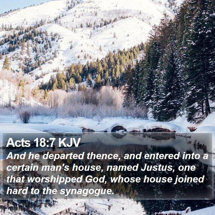 Acts 18:7 KJV Bible Study