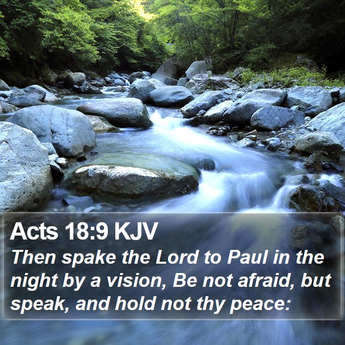 Acts 18:9 KJV Bible Study