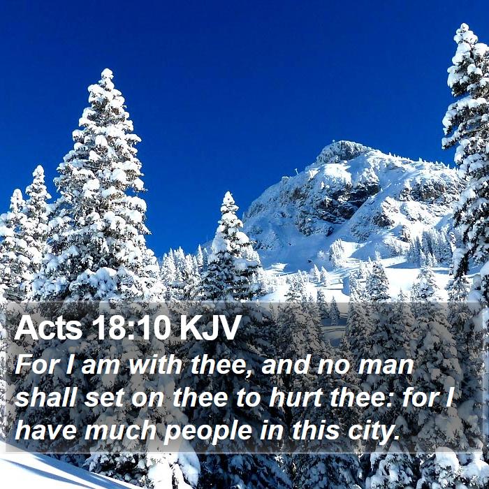 Acts 18:10 KJV Bible Study