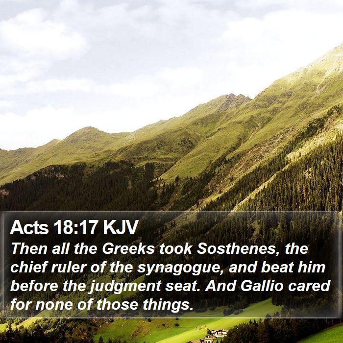 Acts 18:17 KJV Bible Study