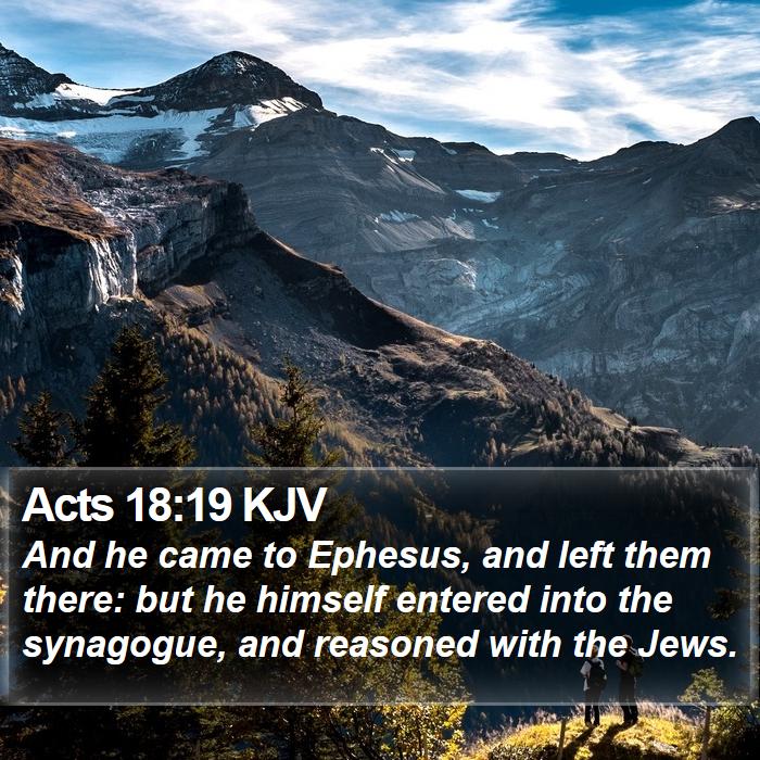 Acts 18:19 KJV Bible Study