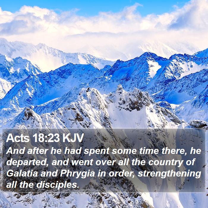 Acts 18:23 KJV Bible Study