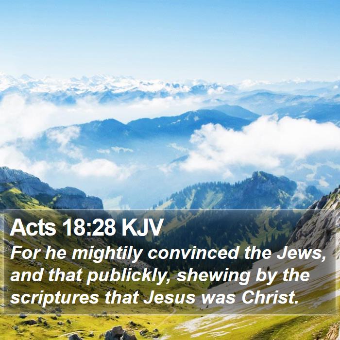 Acts 18:28 KJV Bible Study