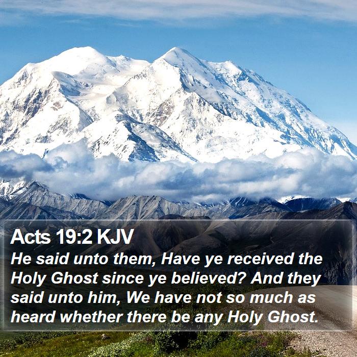 Acts 19:2 KJV Bible Study