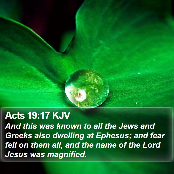 Acts 19:17 KJV Bible Study