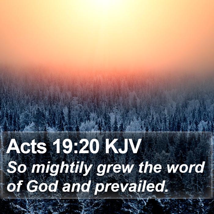 Acts 19:20 KJV Bible Study