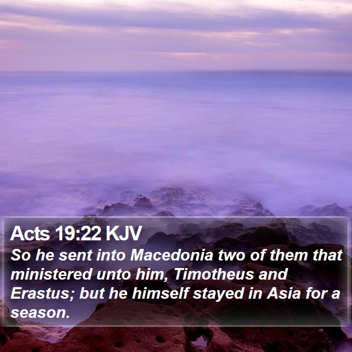 Acts 19:22 KJV Bible Study