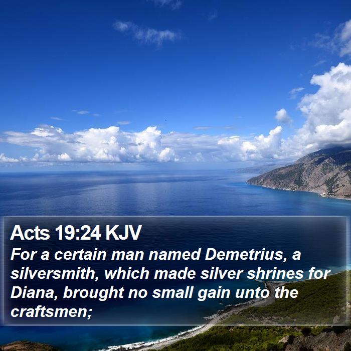 Acts 19:24 KJV Bible Study