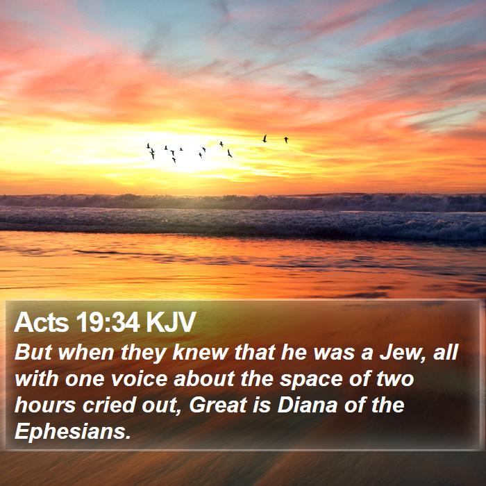 Acts 19:34 KJV Bible Study