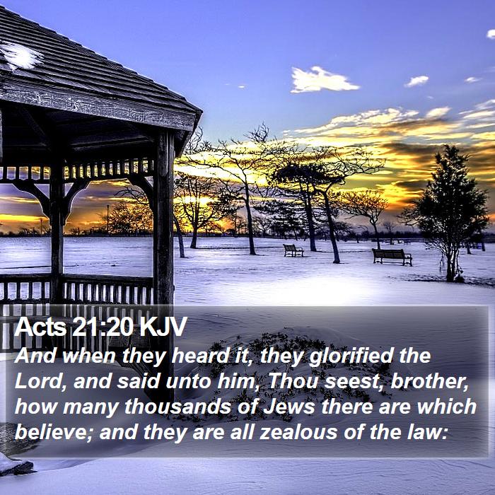 Acts 21:20 KJV Bible Study