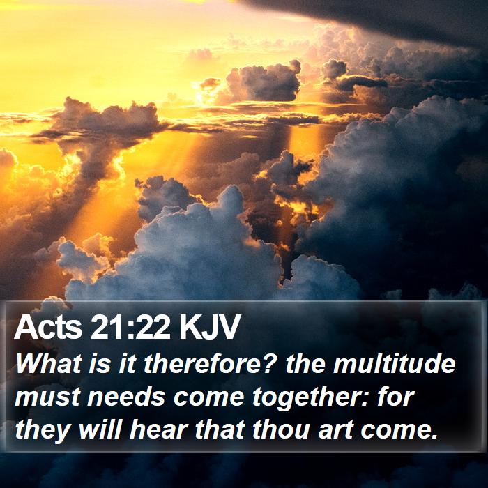 Acts 21:22 KJV Bible Study