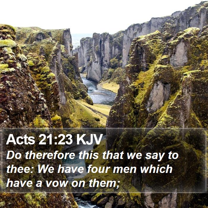 Acts 21:23 KJV Bible Study