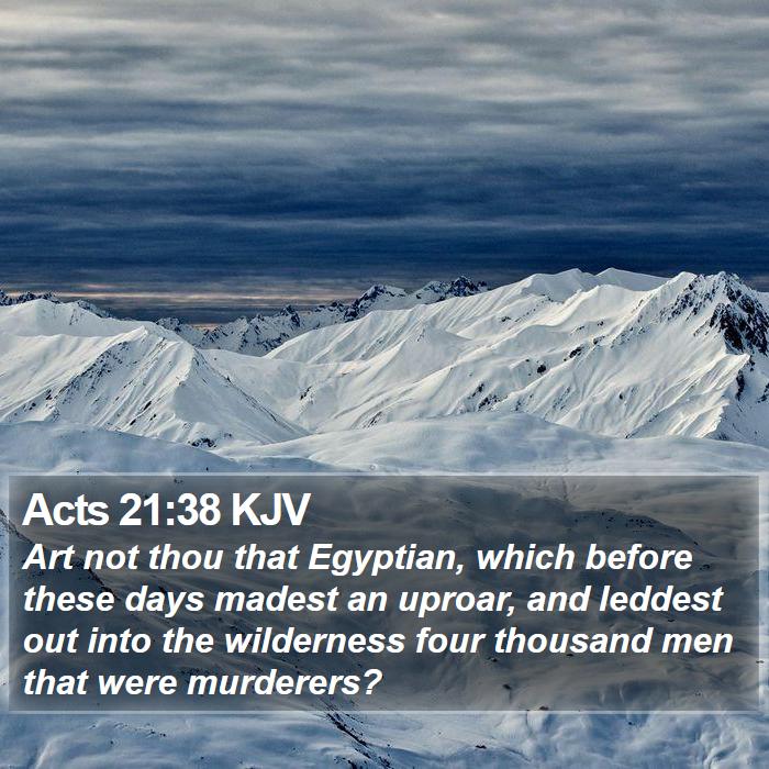 Acts 21:38 KJV Bible Study