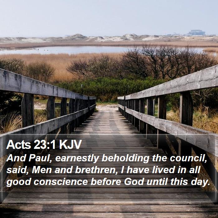 Acts 23:1 KJV Bible Study