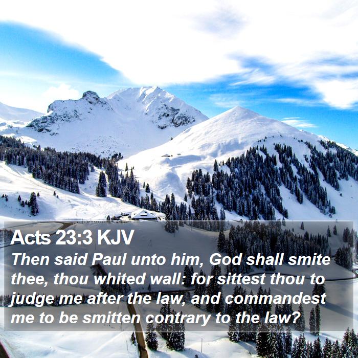 Acts 23:3 KJV Bible Study