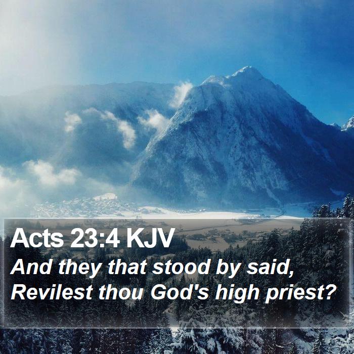 Acts 23:4 KJV Bible Study