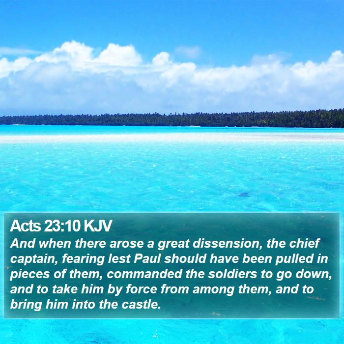 Acts 23:10 KJV Bible Study