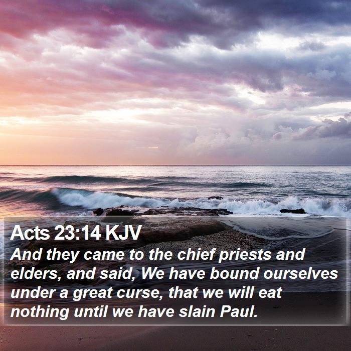 Acts 23:14 KJV Bible Study