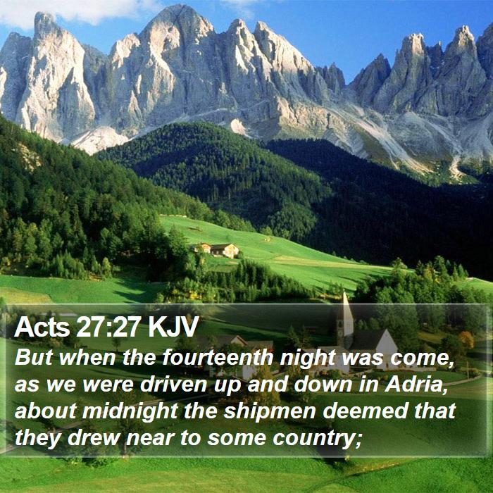 Acts 27:27 KJV Bible Study