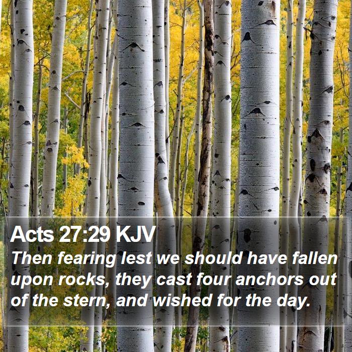 Acts 27:29 KJV Bible Study