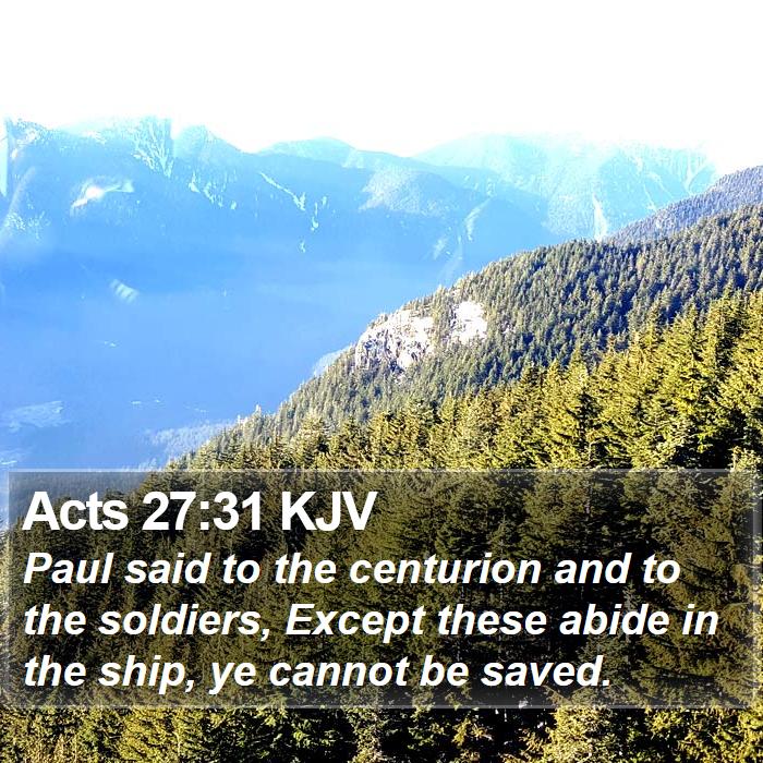 Acts 27:31 KJV Bible Study