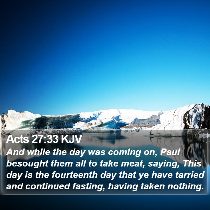 Acts 27:33 KJV Bible Study