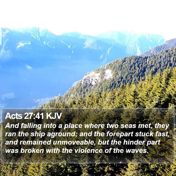 Acts 27:41 KJV Bible Study