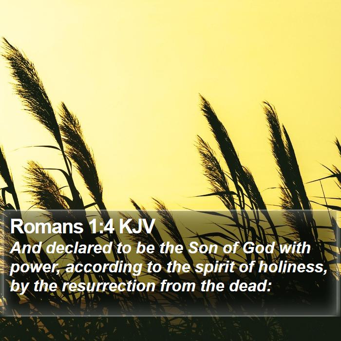 Romans 1:4 KJV Bible Study