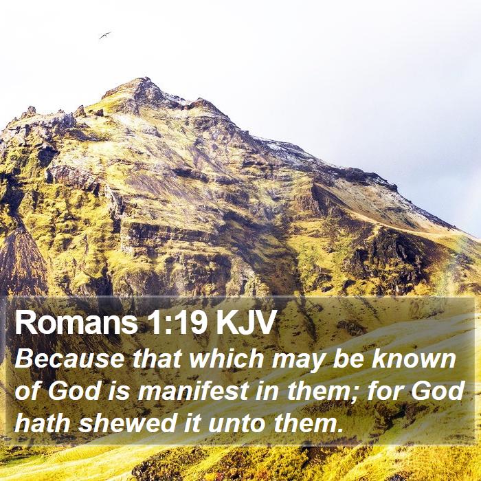 Romans 1:19 KJV Bible Study