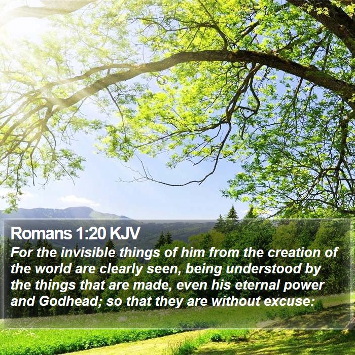 Romans 1:20 KJV Bible Study