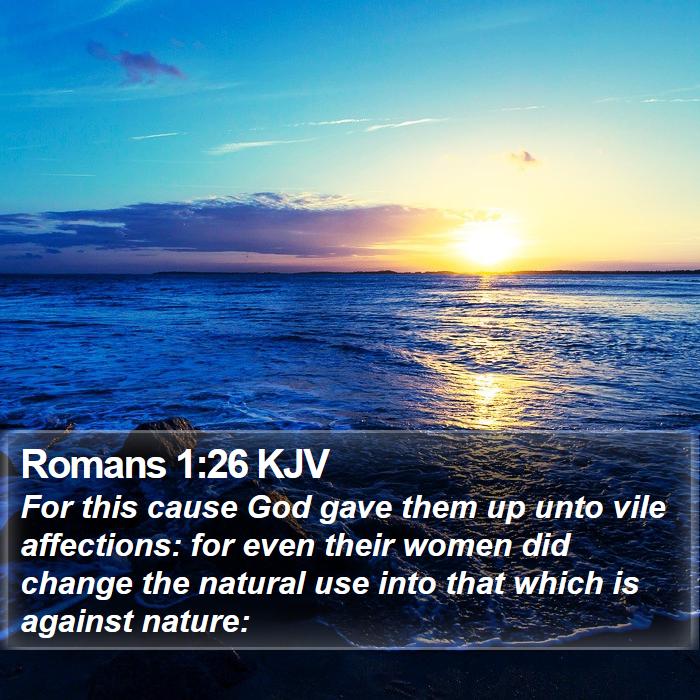 Romans 1:26 KJV Bible Study